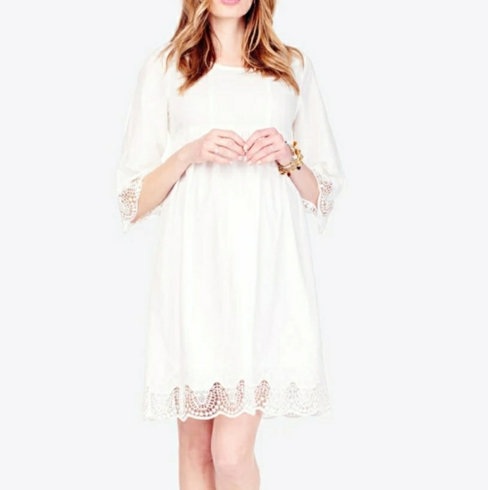 Ingrid and Isabel Maternity Lace Dress